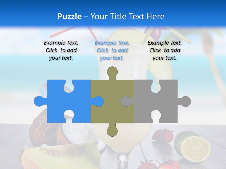 Umbrella Lime Wave PowerPoint Template