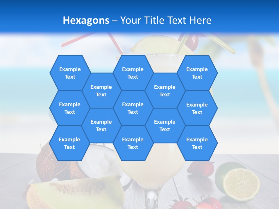 Umbrella Lime Wave PowerPoint Template