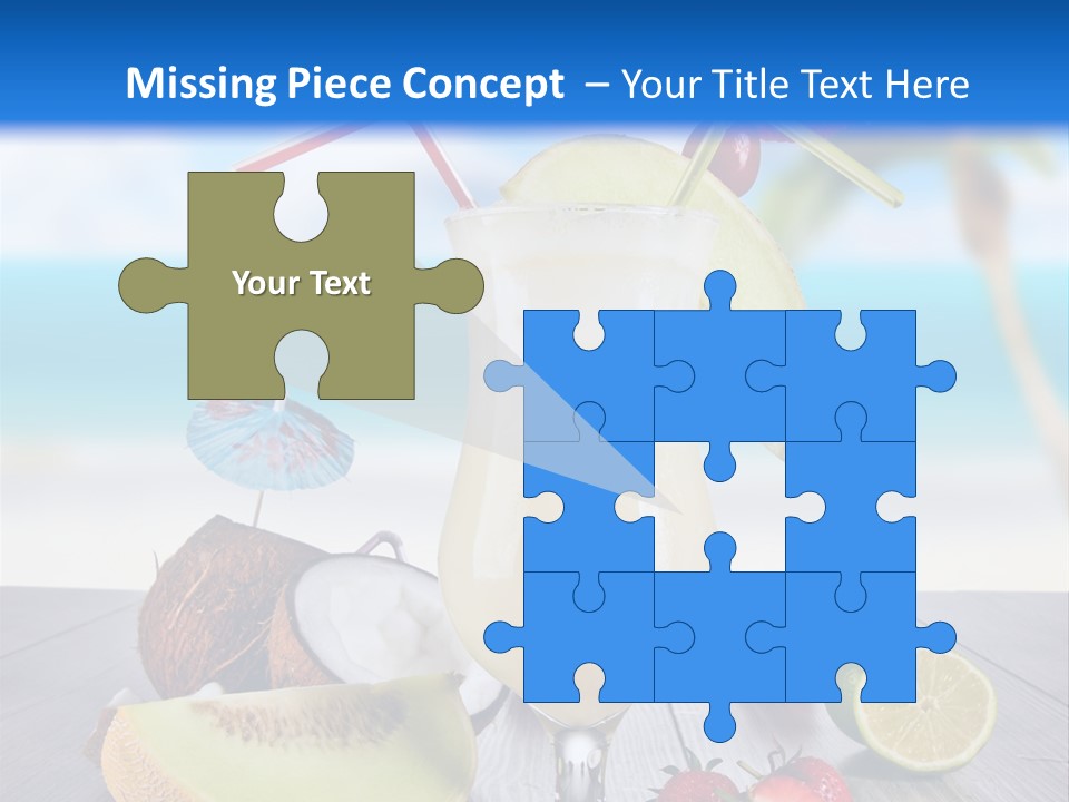 Umbrella Lime Wave PowerPoint Template