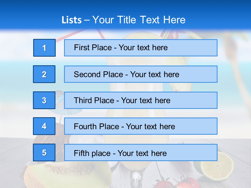 Umbrella Lime Wave PowerPoint Template