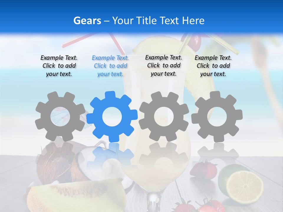 Umbrella Lime Wave PowerPoint Template