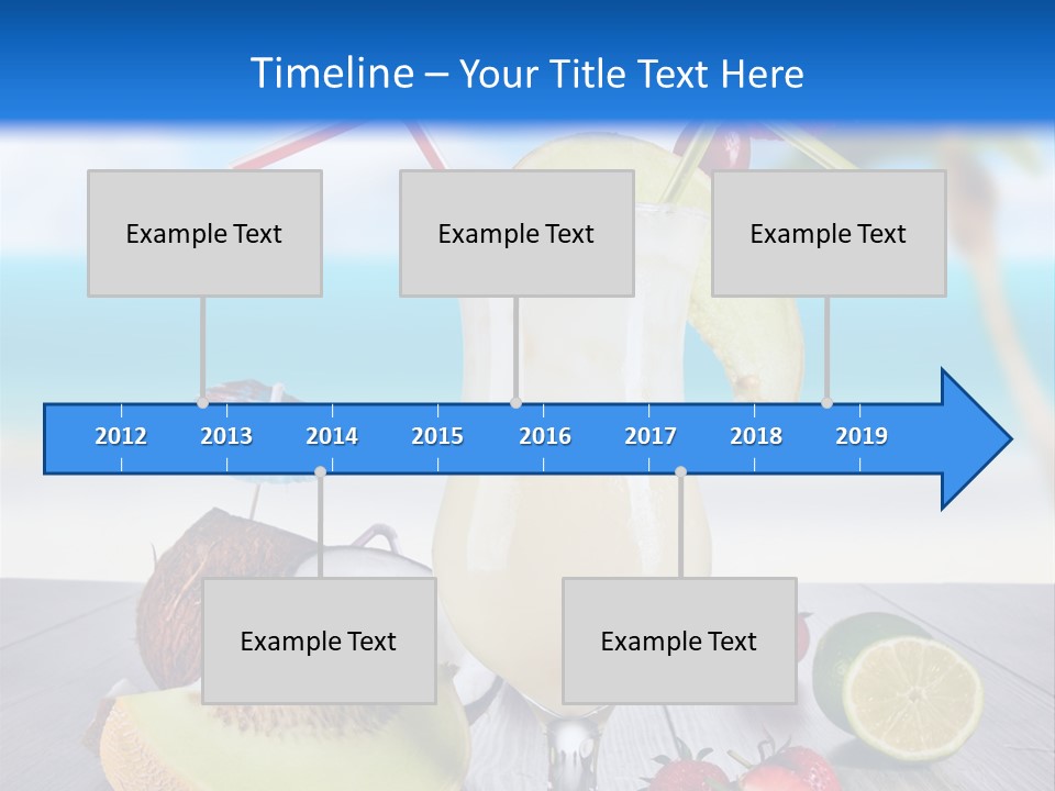 Umbrella Lime Wave PowerPoint Template