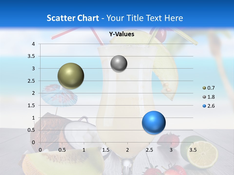 Umbrella Lime Wave PowerPoint Template