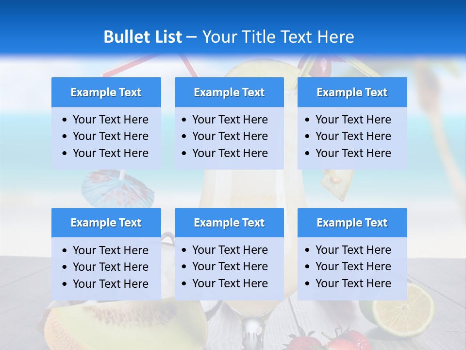 Umbrella Lime Wave PowerPoint Template