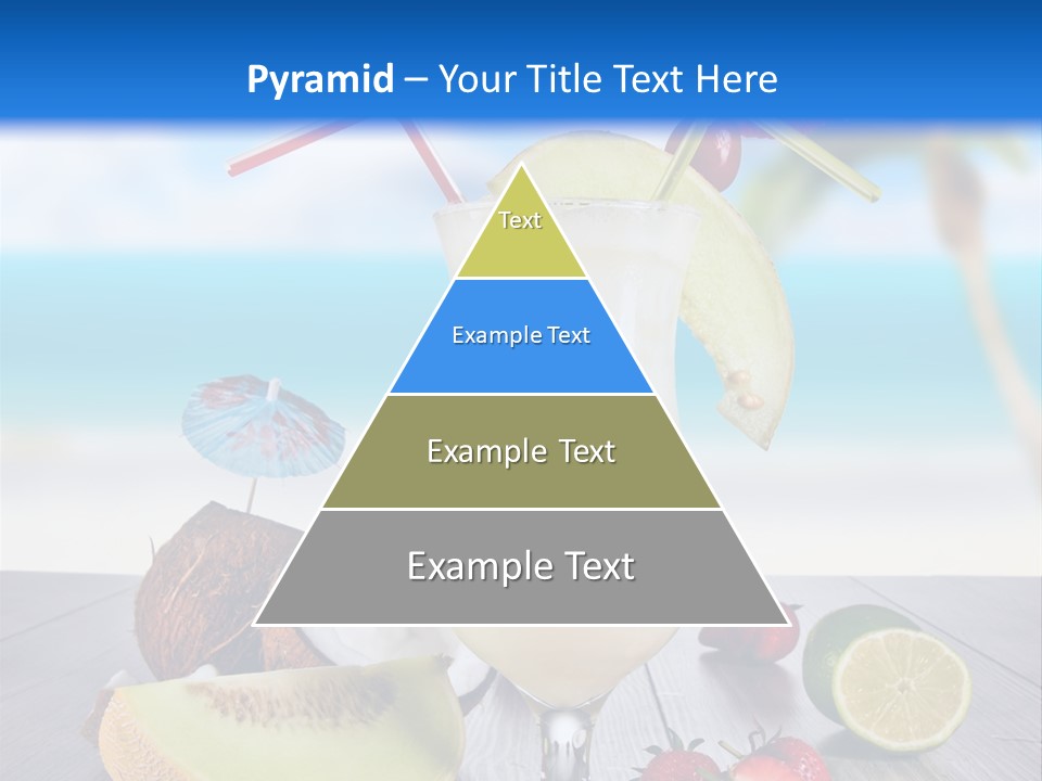 Umbrella Lime Wave PowerPoint Template