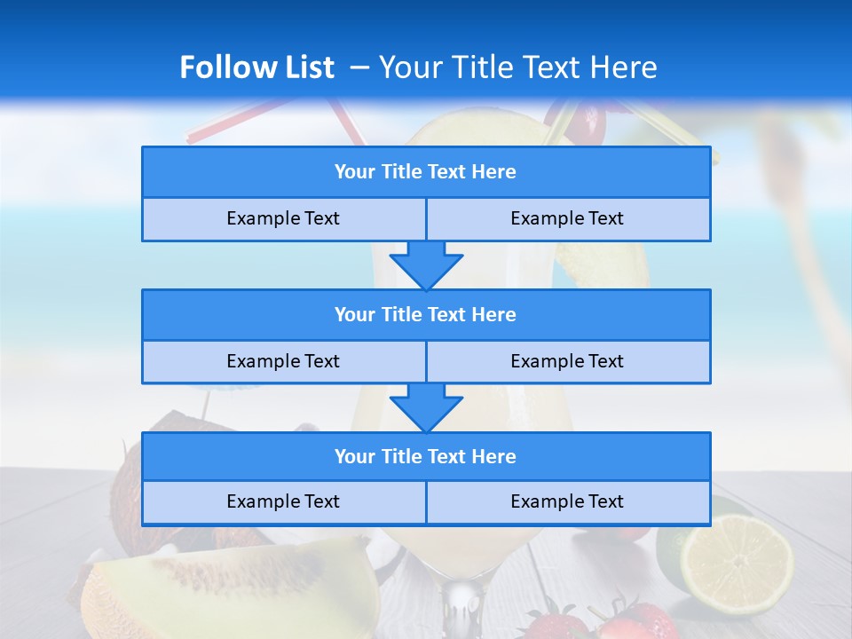 Umbrella Lime Wave PowerPoint Template