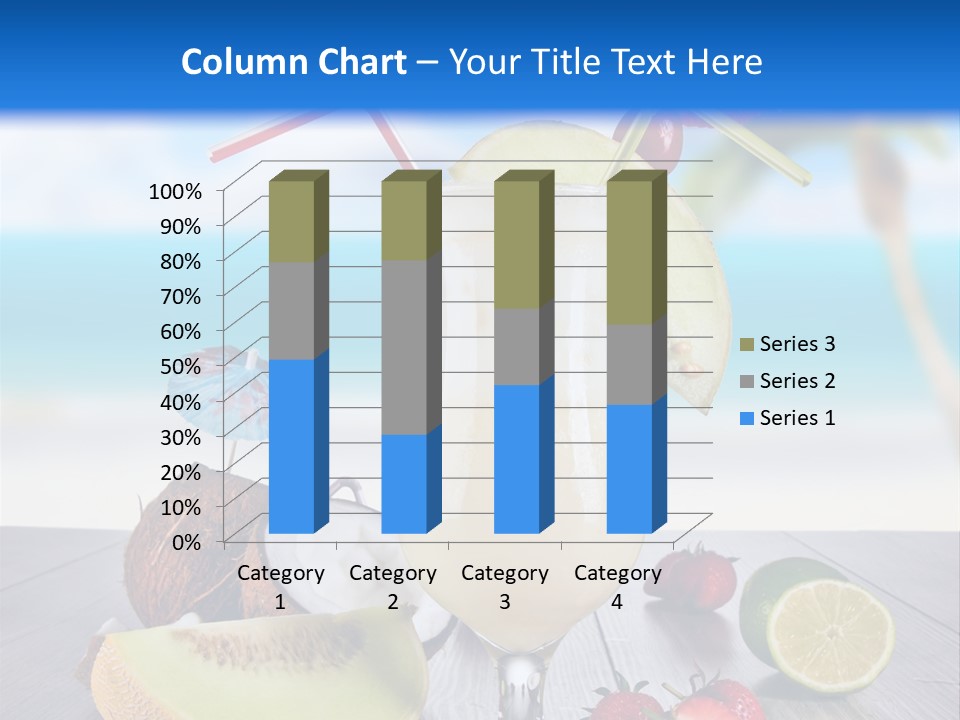 Umbrella Lime Wave PowerPoint Template