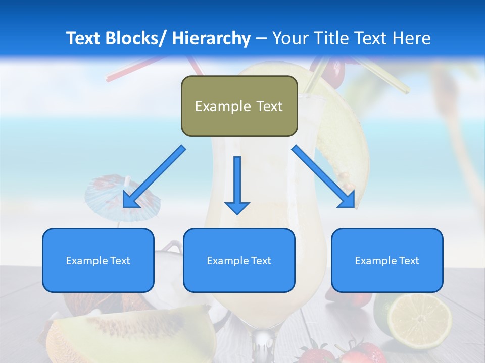 Umbrella Lime Wave PowerPoint Template