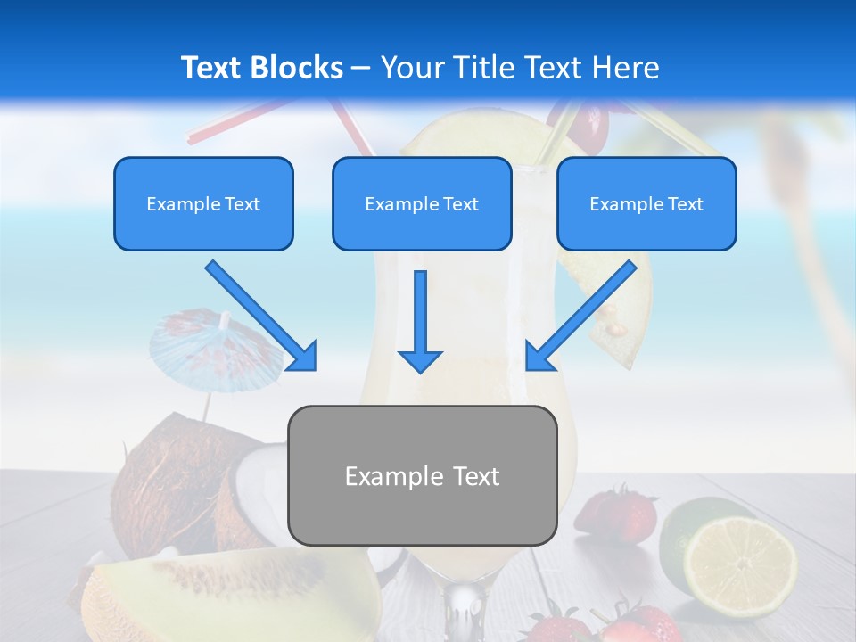 Umbrella Lime Wave PowerPoint Template
