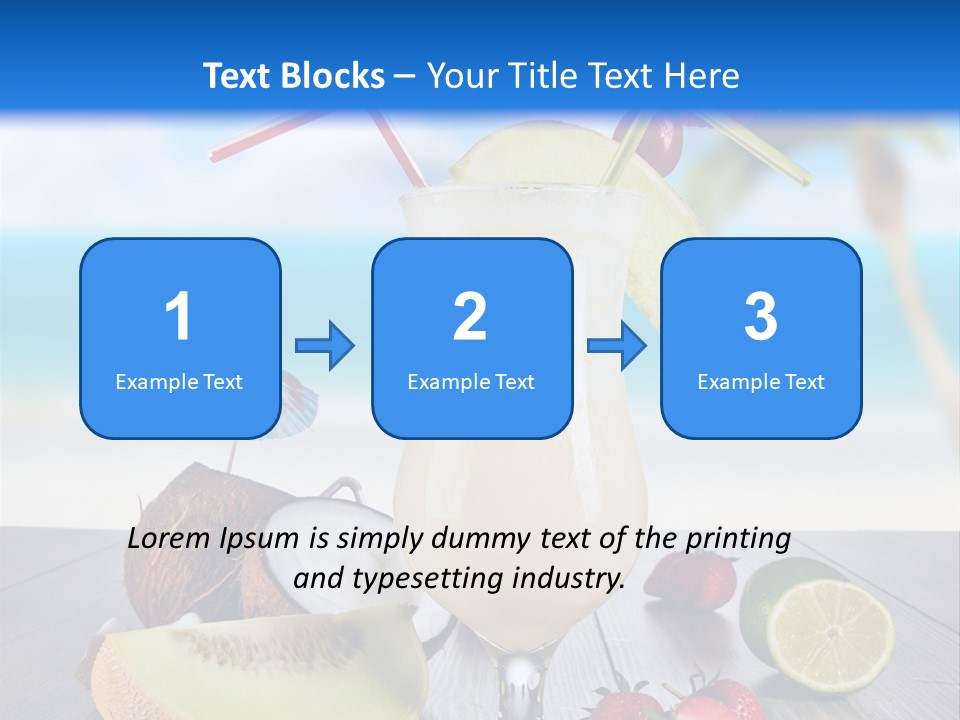 Umbrella Lime Wave PowerPoint Template