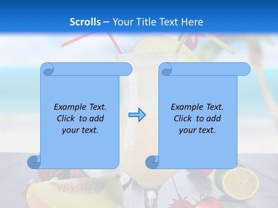 Umbrella Lime Wave PowerPoint Template