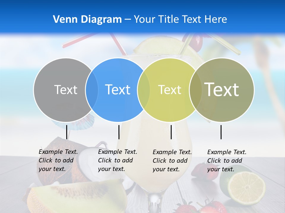 Umbrella Lime Wave PowerPoint Template