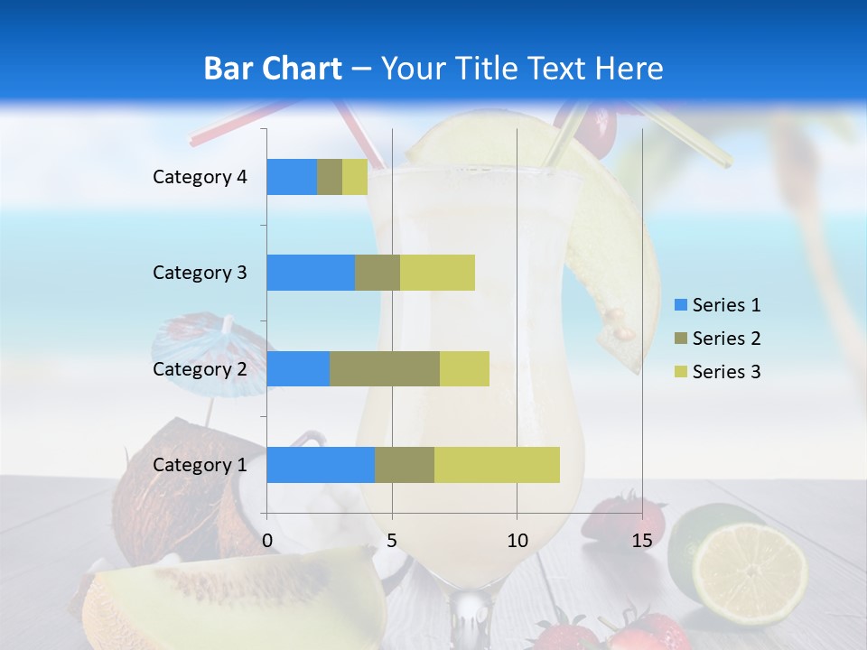 Umbrella Lime Wave PowerPoint Template
