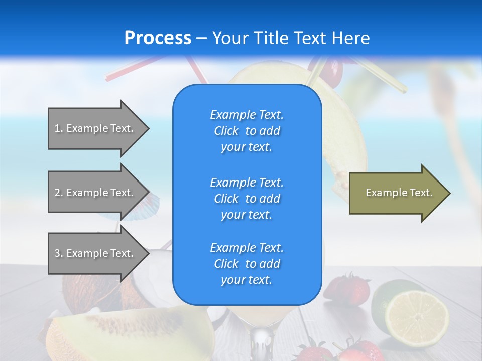 Umbrella Lime Wave PowerPoint Template