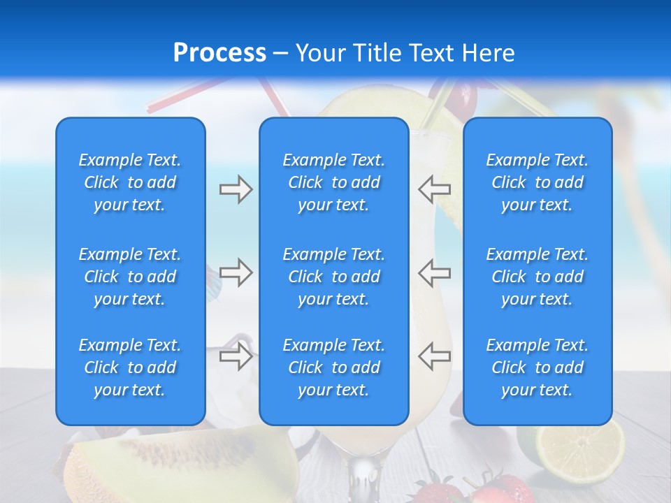 Umbrella Lime Wave PowerPoint Template