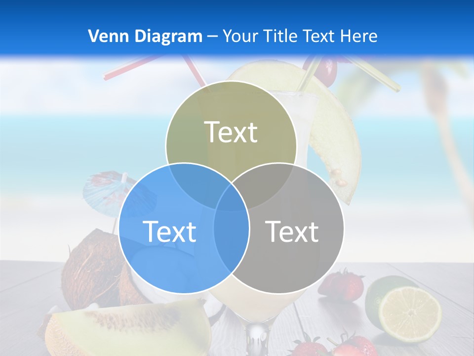 Umbrella Lime Wave PowerPoint Template