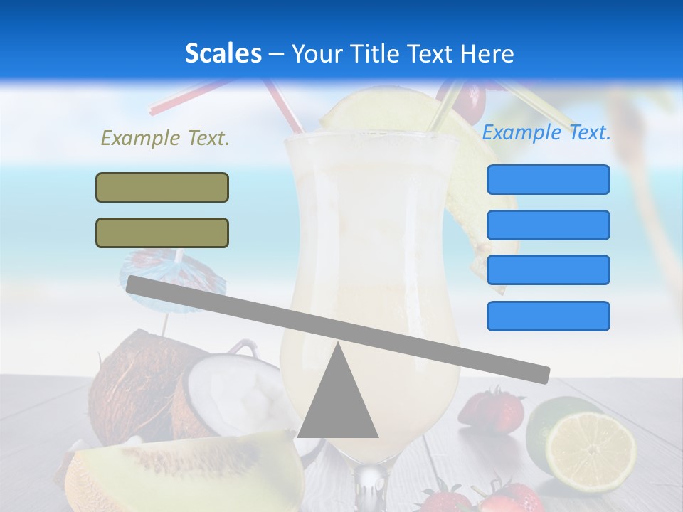Umbrella Lime Wave PowerPoint Template