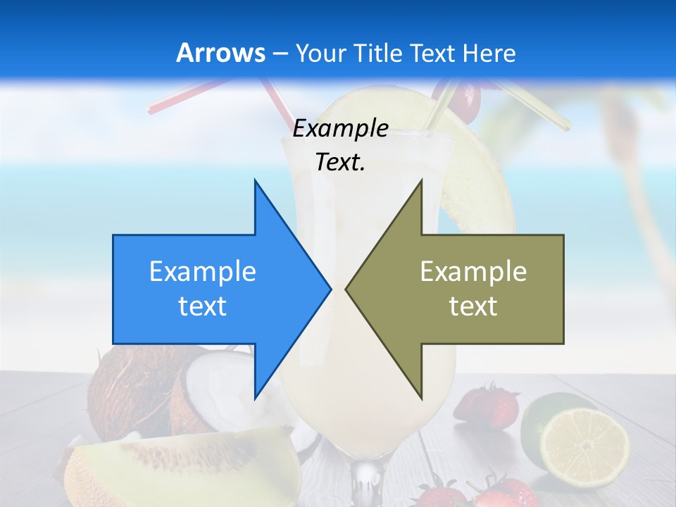 Umbrella Lime Wave PowerPoint Template