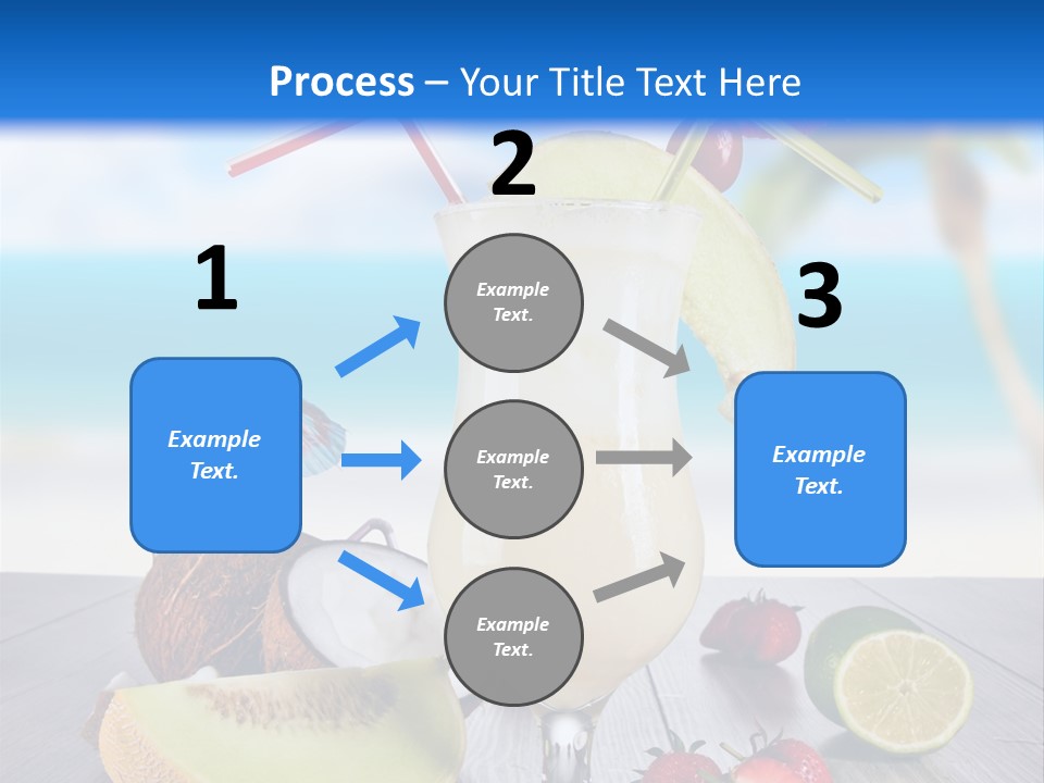 Umbrella Lime Wave PowerPoint Template