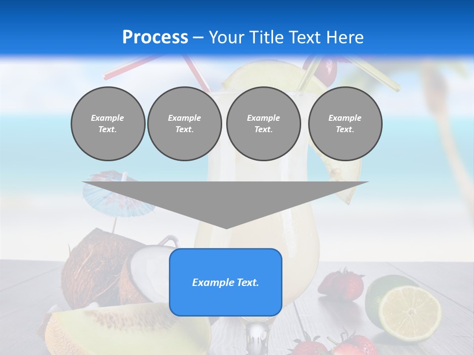 Umbrella Lime Wave PowerPoint Template