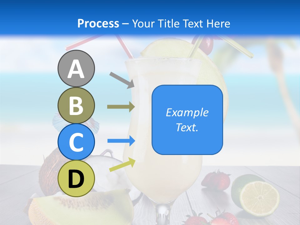 Umbrella Lime Wave PowerPoint Template