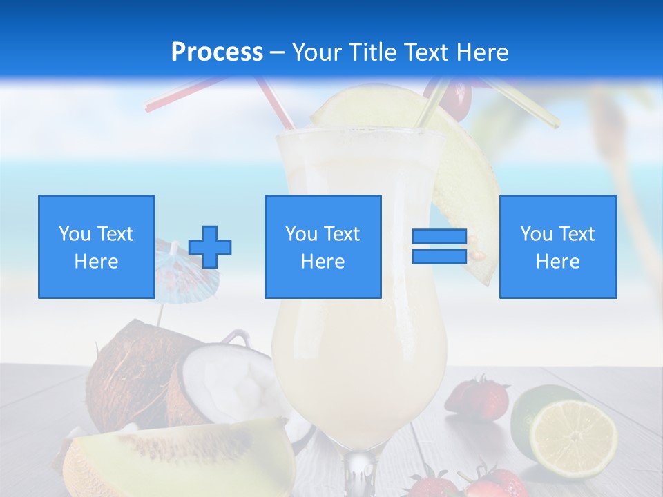 Umbrella Lime Wave PowerPoint Template
