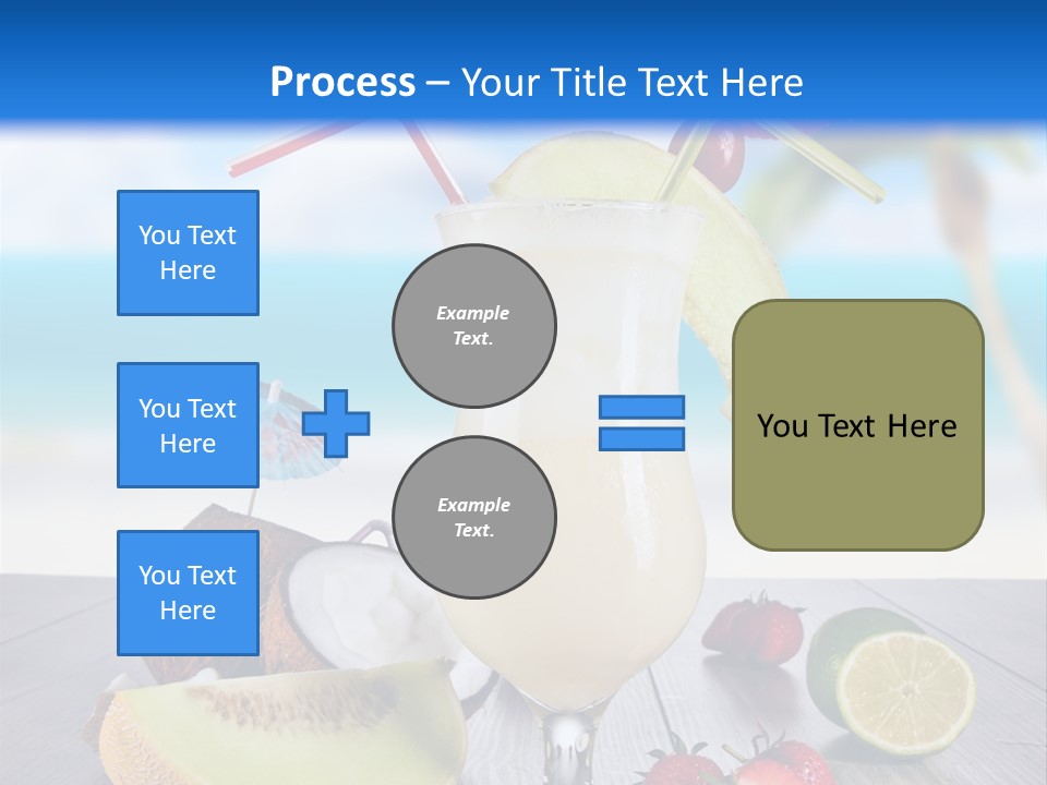 Umbrella Lime Wave PowerPoint Template