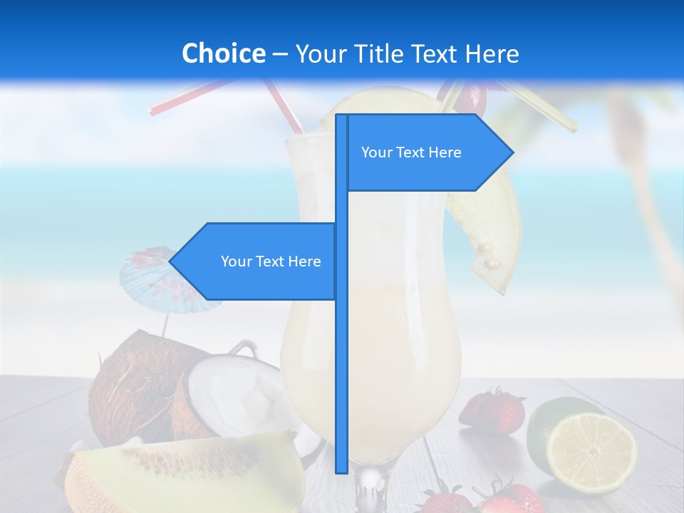 Umbrella Lime Wave PowerPoint Template
