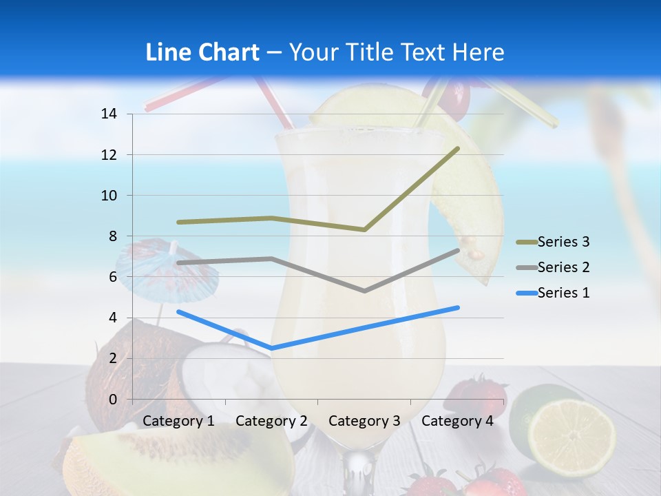 Umbrella Lime Wave PowerPoint Template