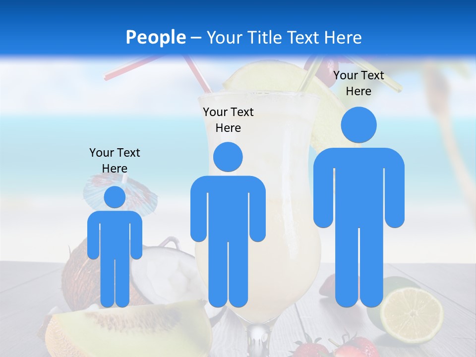 Umbrella Lime Wave PowerPoint Template