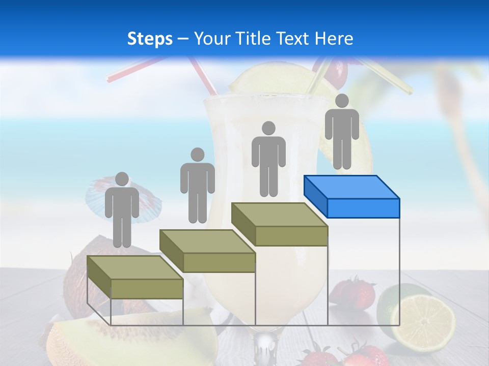 Umbrella Lime Wave PowerPoint Template