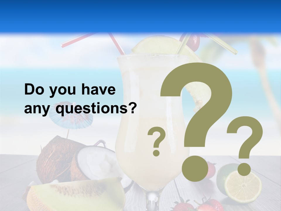 Umbrella Lime Wave PowerPoint Template