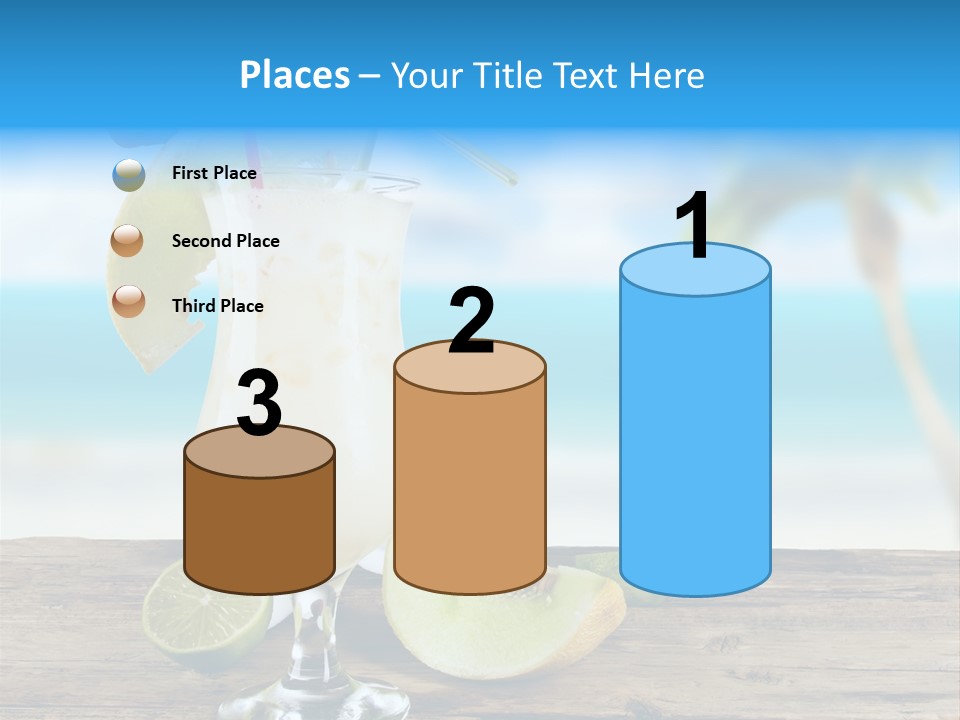 Wood Party Umbrella PowerPoint Template