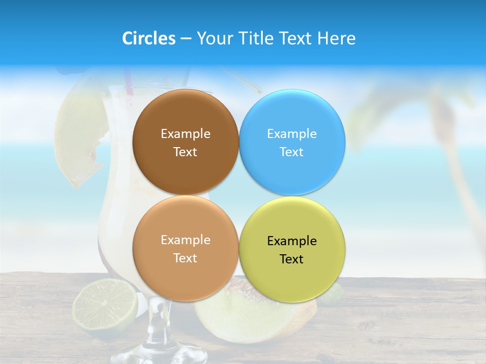 Wood Party Umbrella PowerPoint Template