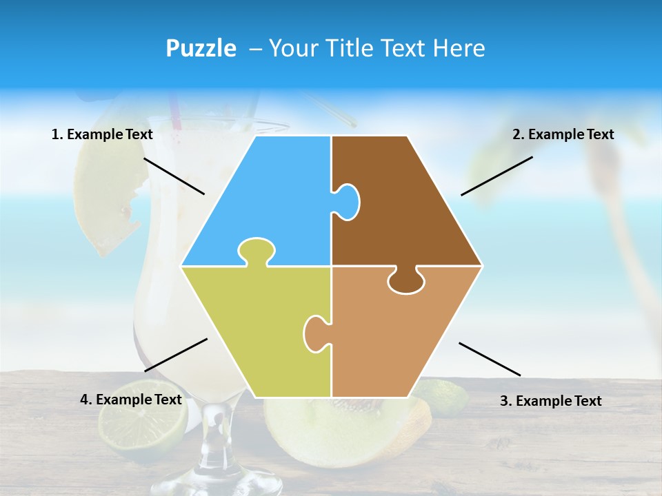 Wood Party Umbrella PowerPoint Template