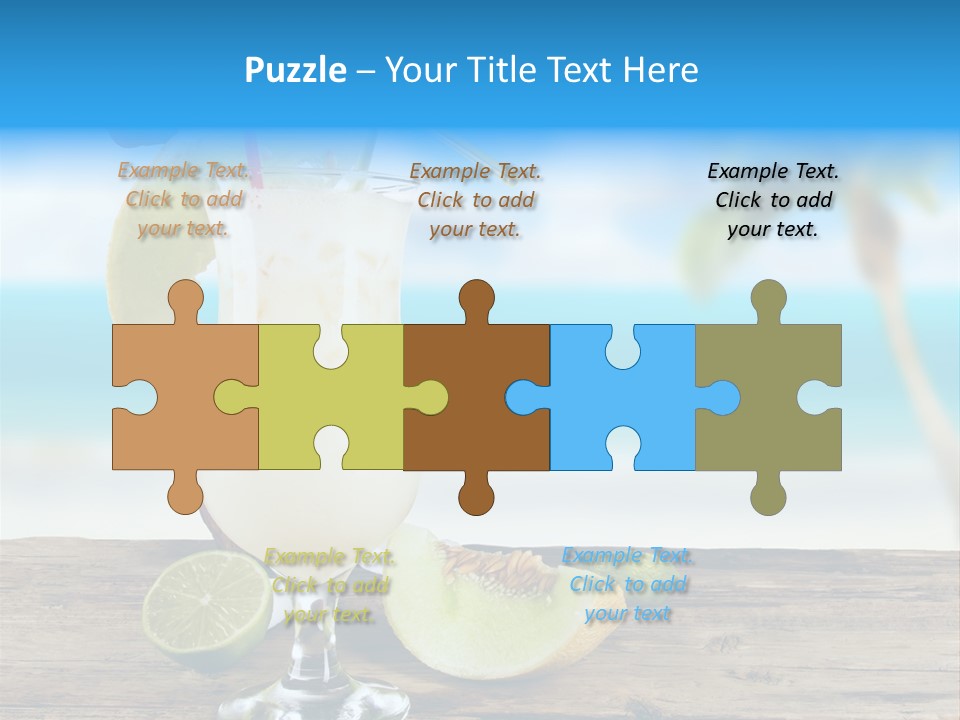 Wood Party Umbrella PowerPoint Template