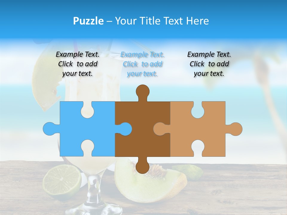 Wood Party Umbrella PowerPoint Template