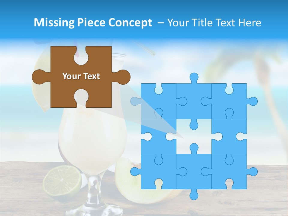 Wood Party Umbrella PowerPoint Template