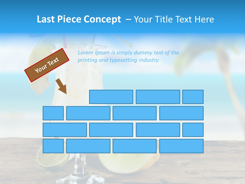 Wood Party Umbrella PowerPoint Template