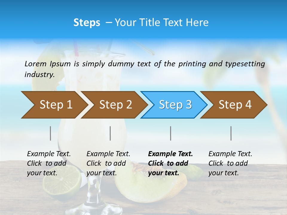 Wood Party Umbrella PowerPoint Template
