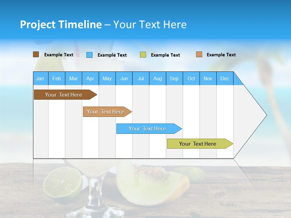 Wood Party Umbrella PowerPoint Template