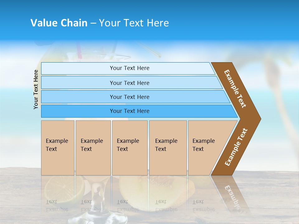 Wood Party Umbrella PowerPoint Template