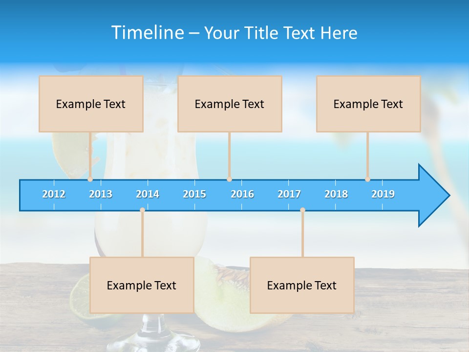 Wood Party Umbrella PowerPoint Template