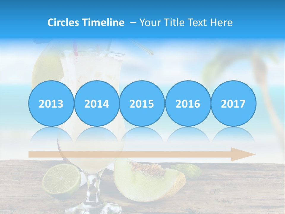 Wood Party Umbrella PowerPoint Template