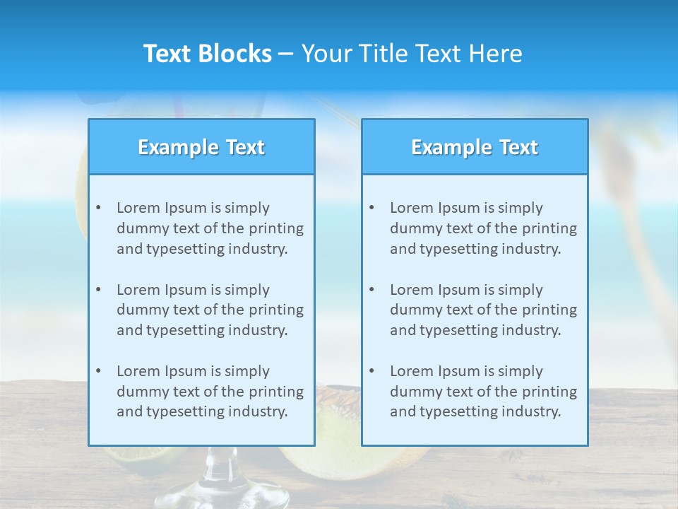 Wood Party Umbrella PowerPoint Template
