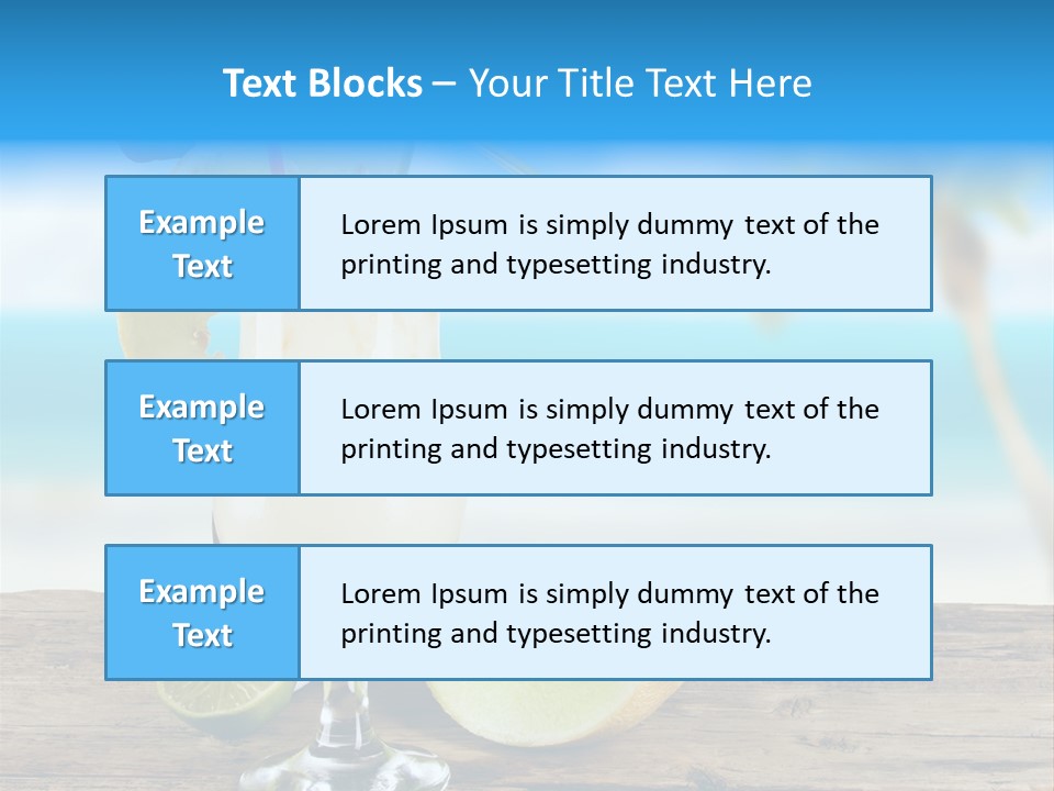 Wood Party Umbrella PowerPoint Template