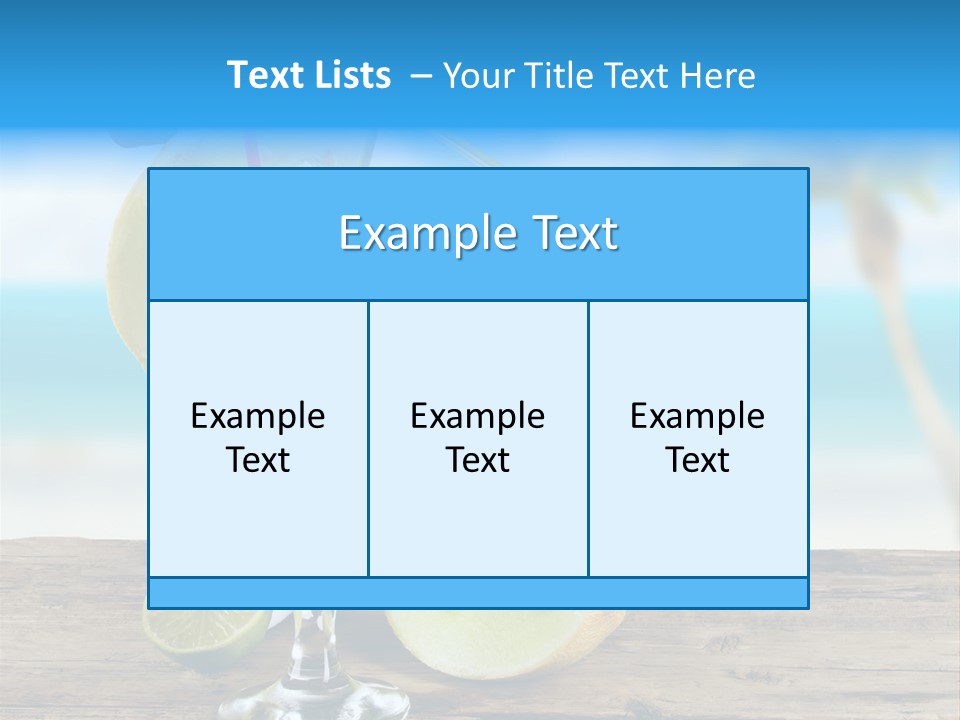 Wood Party Umbrella PowerPoint Template