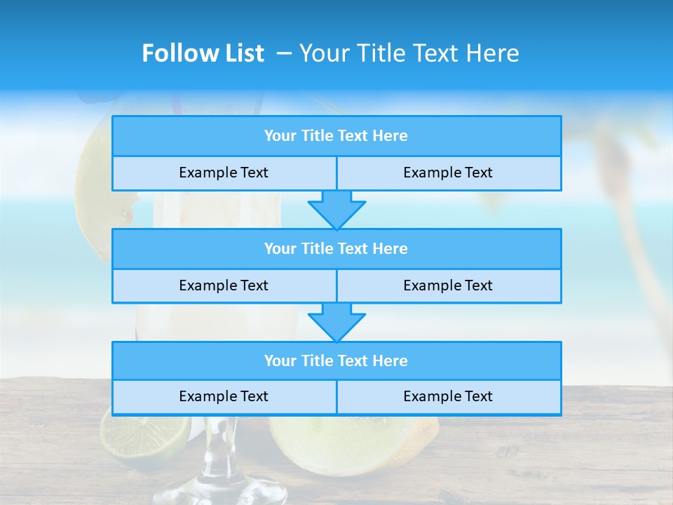 Wood Party Umbrella PowerPoint Template