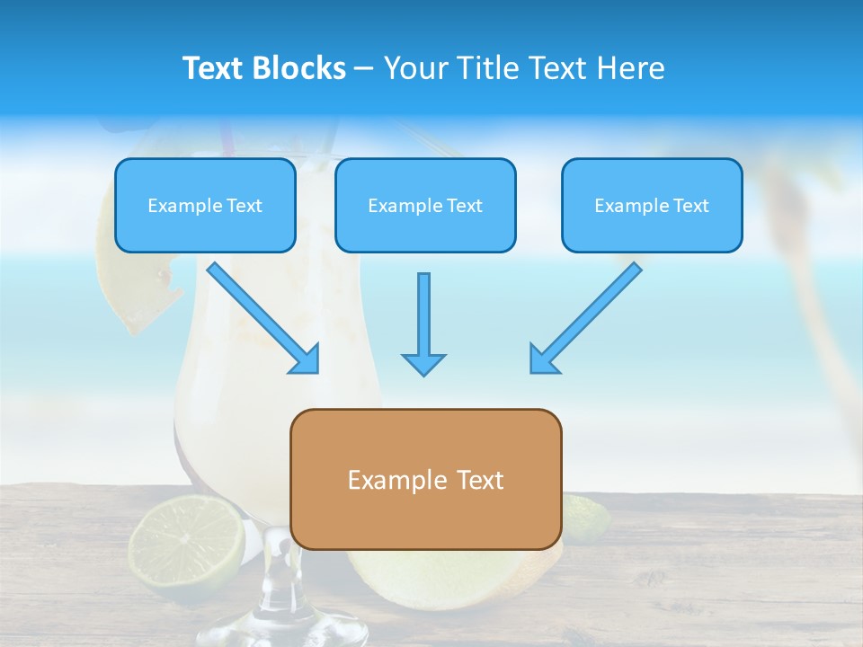 Wood Party Umbrella PowerPoint Template