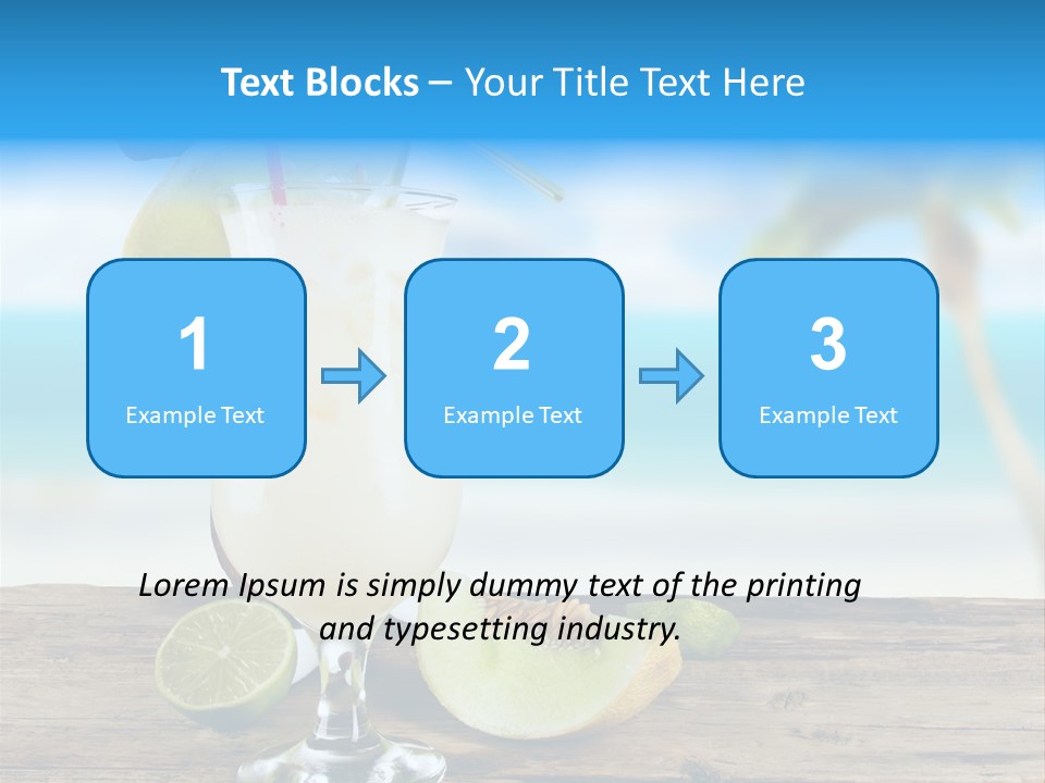 Wood Party Umbrella PowerPoint Template